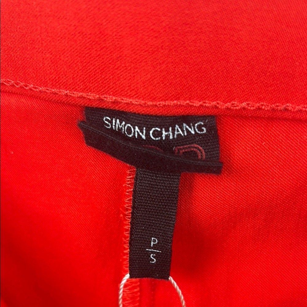Vibrant Red Ruffle Hem Pants - Picture 2 of 11